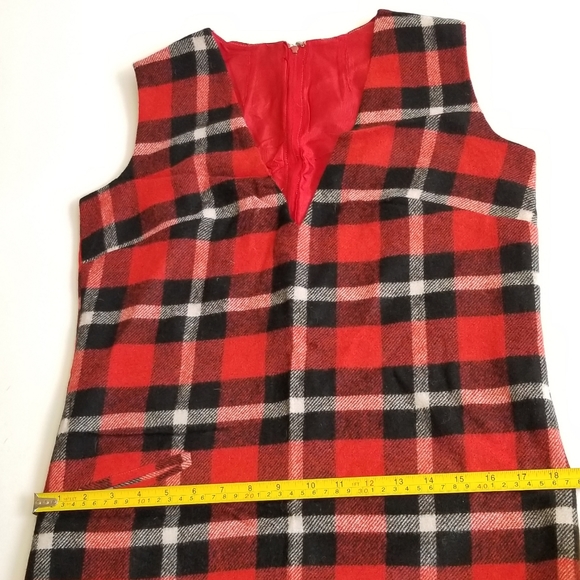 Vintage 60's plaid dress - Picture 5 of 7